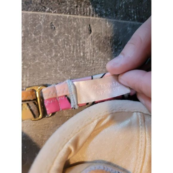 Victoria's Secret 34b bikini top floral purple orange pink womens - Picture 5 of 6